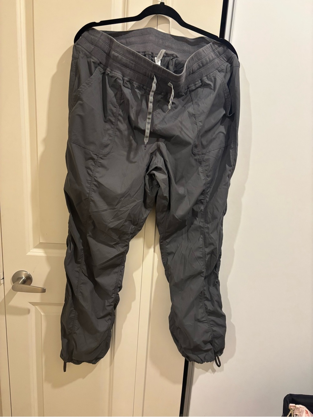 Gray Drawstring Jogger Pants